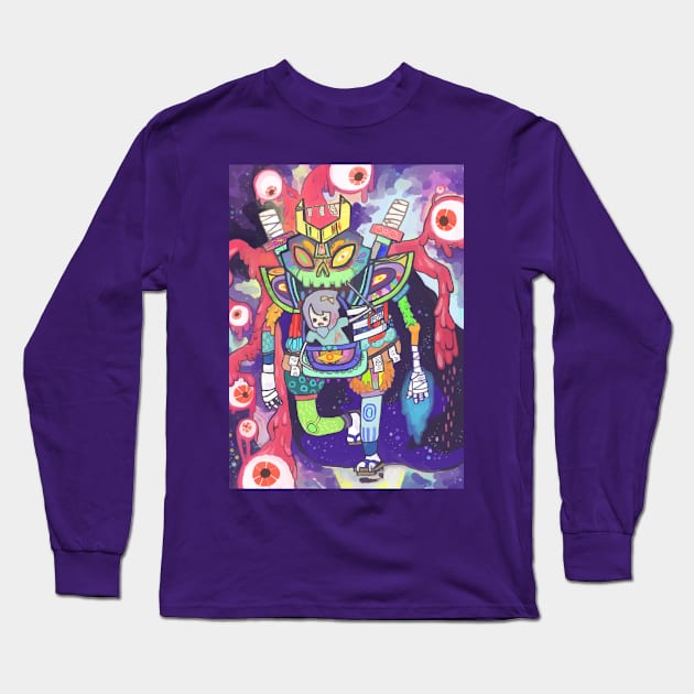 Kaiju Long Sleeve T-Shirt by kurilord